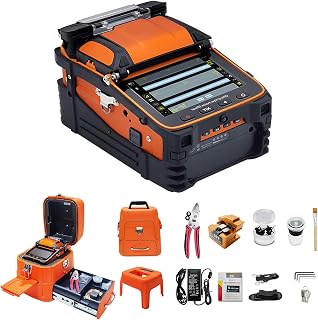 AI-9 Automatic Fusion Splicer, 6 Motor Core Alignment for FTTH and Trunk Line, 5s Heating 15s Splicing with Built-in Power Meter and Fiber Inspection Tool