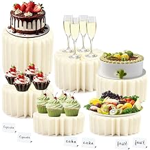 6Pcs Multi-Level Foldable Dessert Stand for Party Wedding