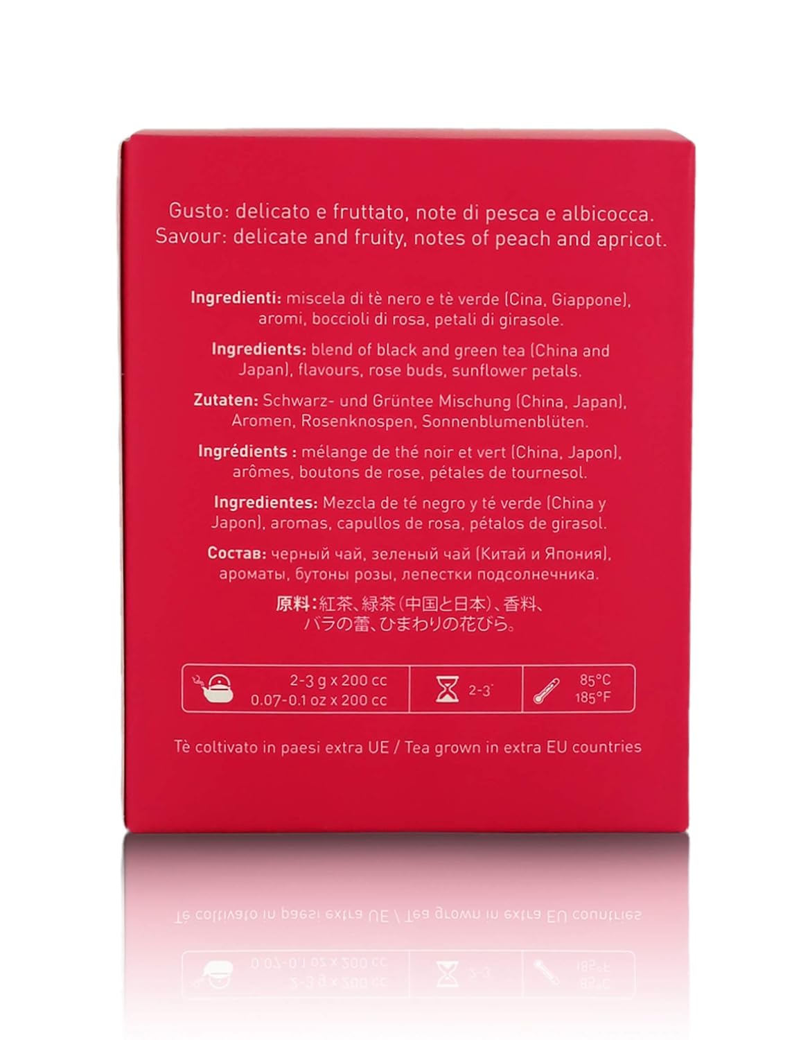 La Via del Te Rosa d'Inverno, Blend of Flower Flavoured Green & Black Teas, Loose-Leaf Tea in Tin Can, 100g / 3.53oz