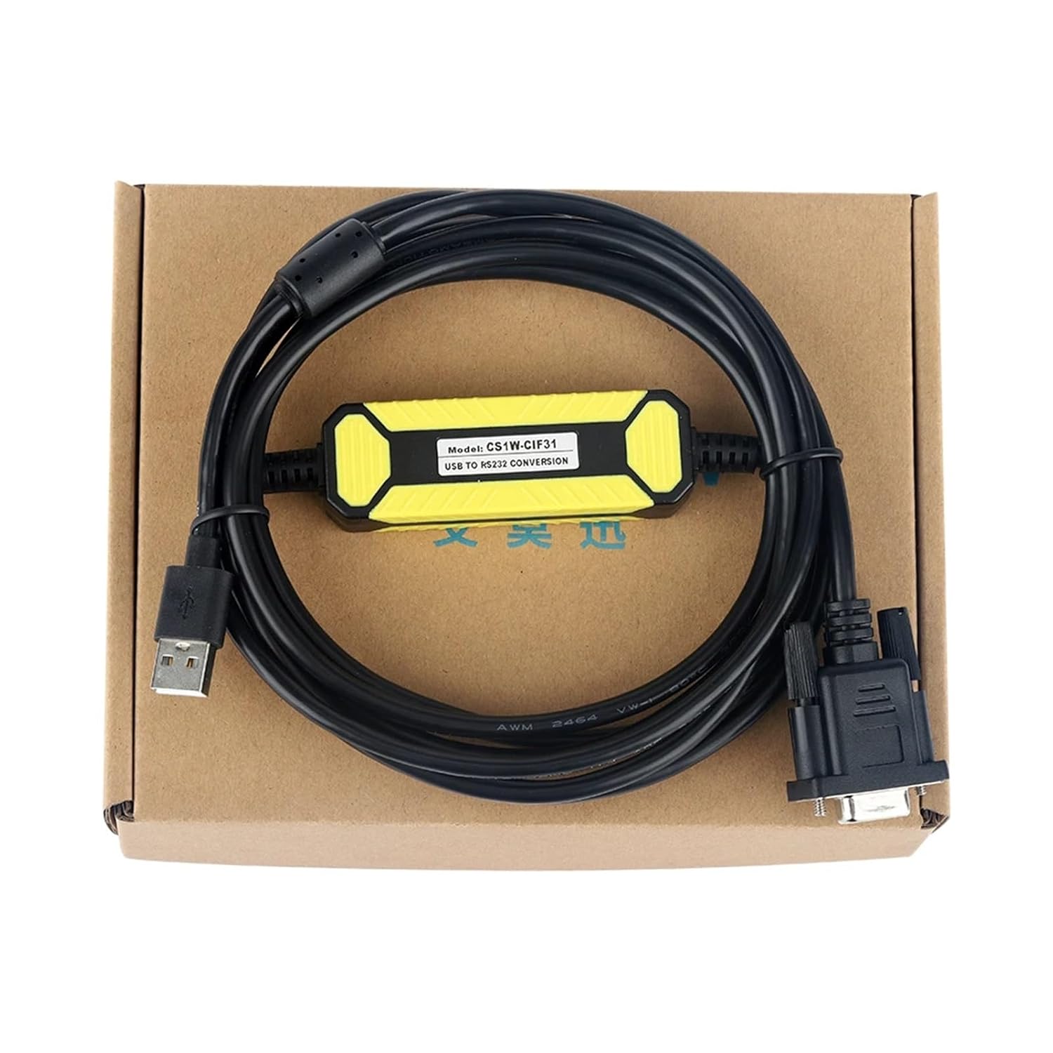 CS1W-CIF31 Adapter for USB Switch Serial to R232 Programming Cable USB-RS232 Optical Converter Line USB Port (Color : Female Port)