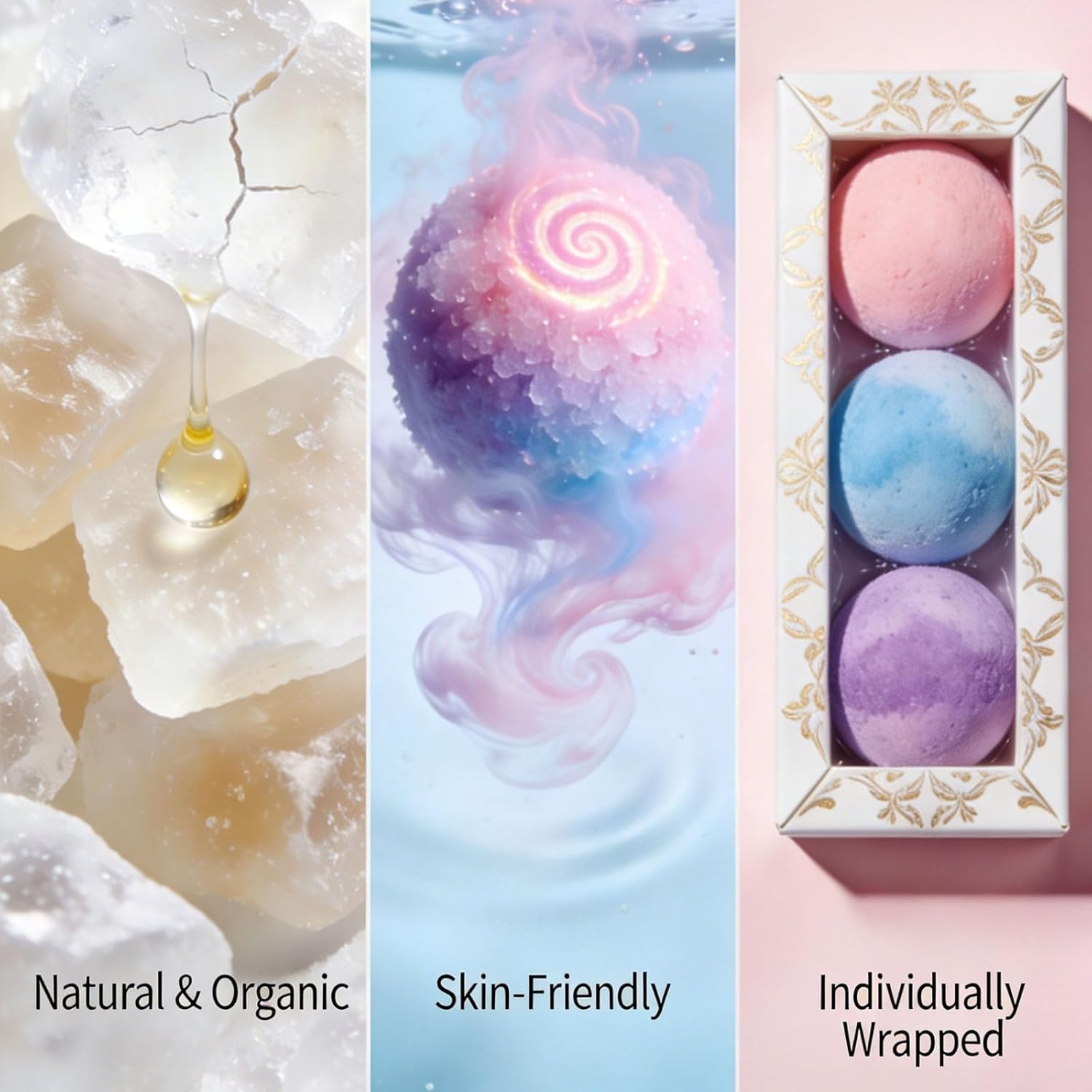 12-Pack Bath Bombs with Surprise Toys Inside, Natural Organic Bath Fizzies with Shea Butter, Ocean/Animal/Series (Blue)