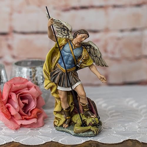 Miniatura 5 de Renaissance Collection Josephs Studio by Roman estatuilla del Arcángel San Miguel tras derrotar a Satanás de 725pulgadas