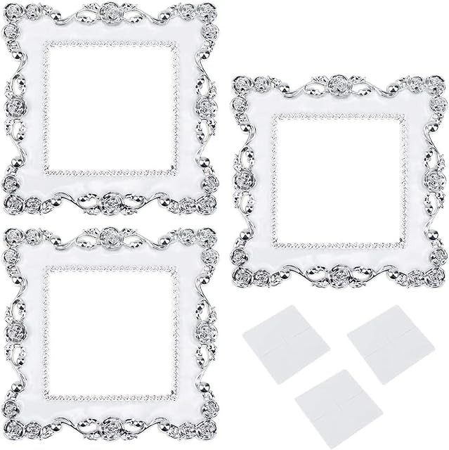 PLCatis Light Switch Surround 3 PCS Light Switch Cover Elegant Look Light Switch Sticker UK Size 8.7 cm Plug Socket Surround Fingerprint Resistant Switch Plates Surround for Light Switch Decoration