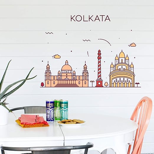 Buy Stickme Kolkata City Wall Sticker Sm264 Multi Colour Vinyl 100cm X 75 Cm Online At Low Prices In India Amazon In Buy Stickme Kolkata City Wall Sticker Sm264 Multi Colour Vinyl 100cm X 75 Cm Online At Low Prices In India Amazon In