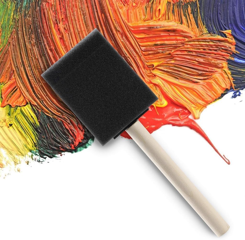 Foam Paint Brushes for Painting, Staining, Varnishes, Art Craft