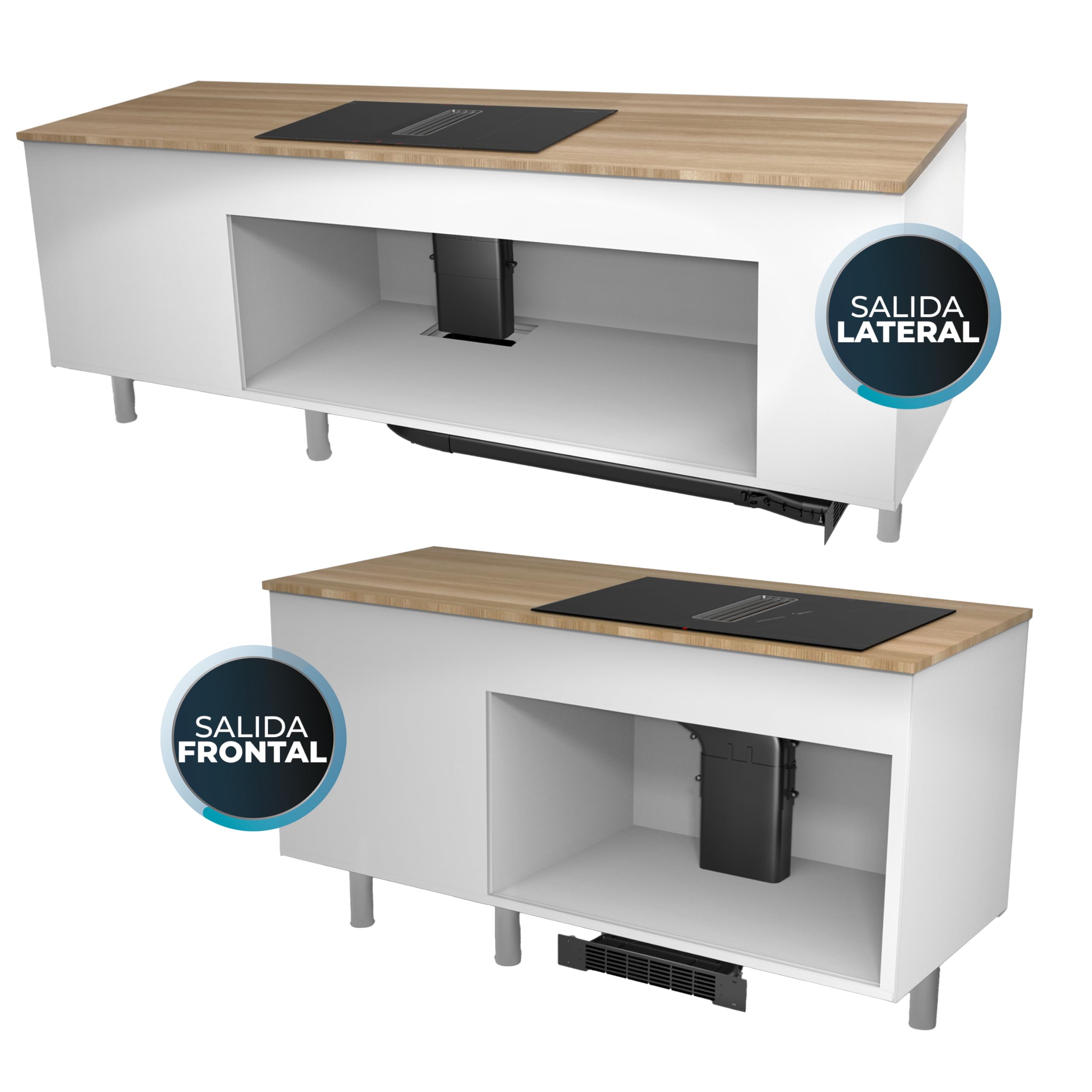 Cecotec Kit de Evacuación para Placas de Inducción Bolero Squad IH 4800. Sistema de Extracción para Placa de Cocina con Campana Integrada, Compatible con Bolero Squad IH 4800, Ideal Islas — view 2