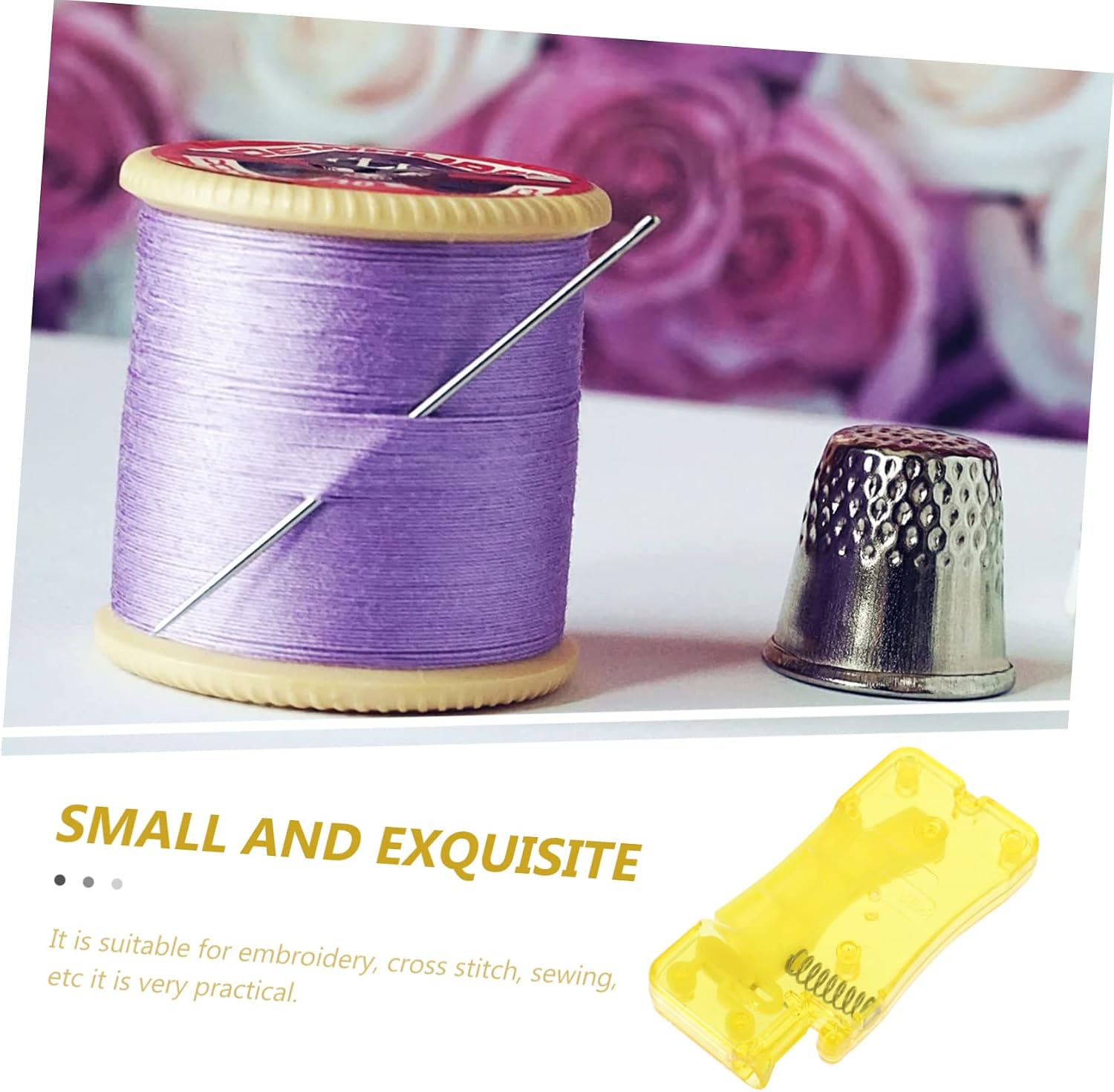 STOBOK 15pcs Needle Threading Tools for Elderly Yellow Automatic Needle Threader Easy Use Sewing Accessory for Cross Embroidery Compact Design