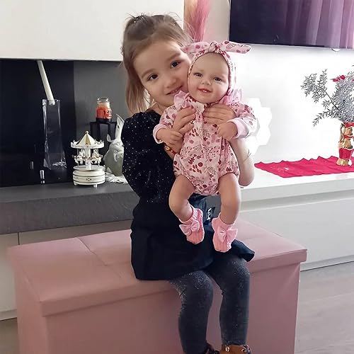 Miniatura 5 de BABESIDE Muñecas de bebé Reborn realistas, Leen, de 20 pulgadas, encantadoras y despiertas, muñecas de bebé recién nacidas, cuerpo suave, muñecas de