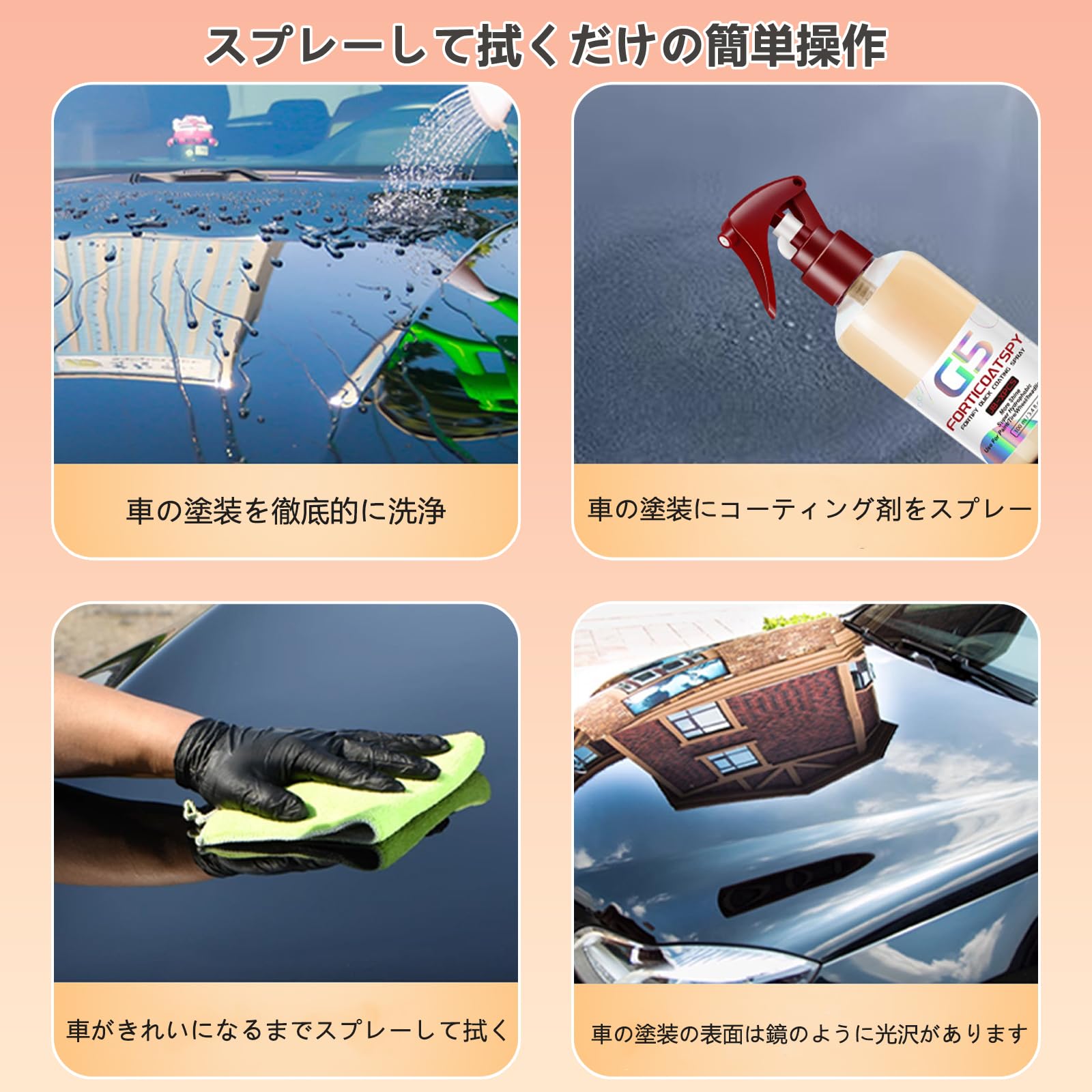 Amazon.co.jp: 車用コーティング剤 JB-XPCS G5 クイックコーティング