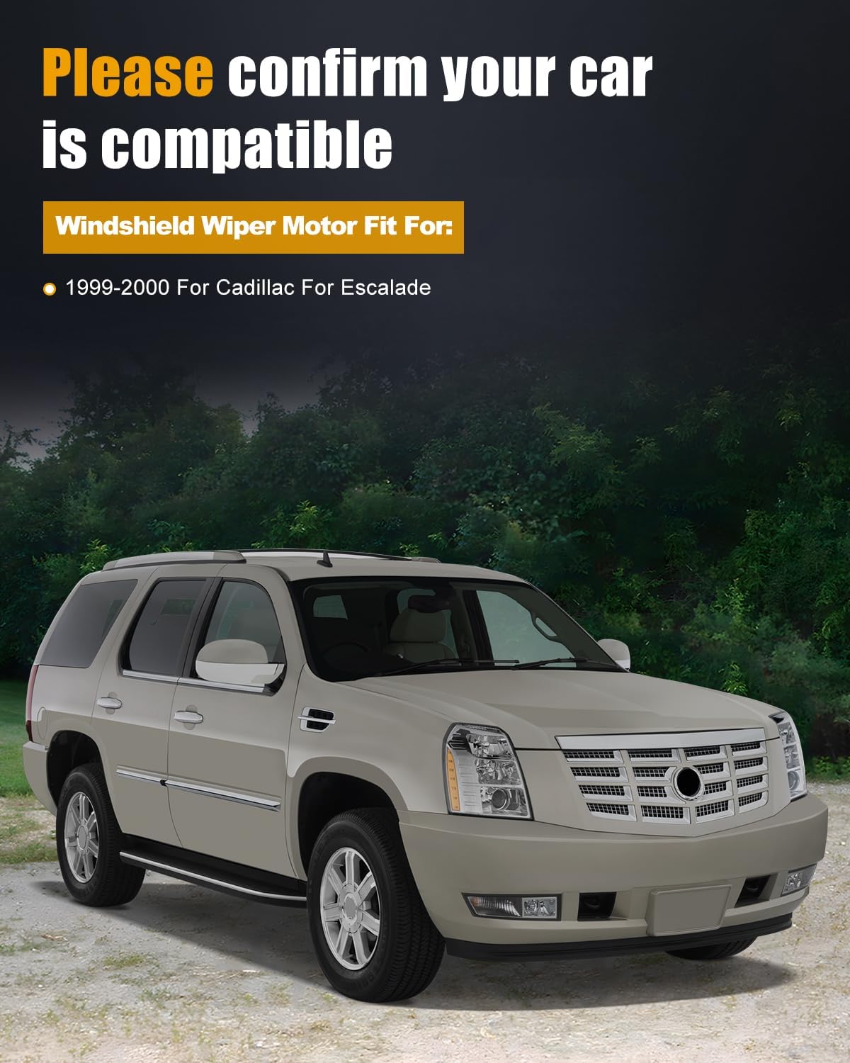 ROADFAR Front Windshield Wiper Motor - 12V, 5 Pins, 1991-1999 for Chevrolet for C1500,1992-1999 for Chevrolet for C2500 Suburban,1991-2000 for Chevrolet for C3500-Replaces 15036007,601-101