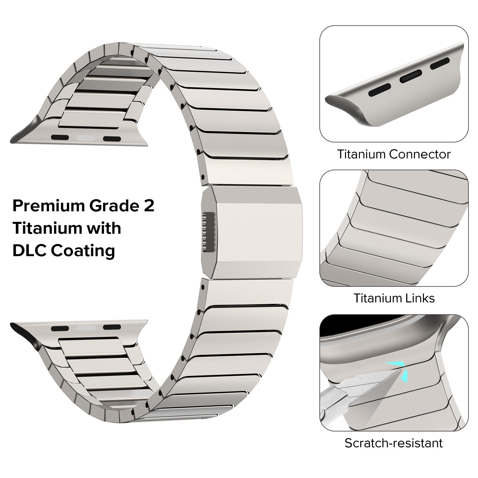 KADES Compatible avec Apple Watch Ultra Band 3/2/1 49 mm pour homme, bracelet avec boucle magnétique pour Apple Watch Series 11/10/9/8/7/6/5/4/SE/3/2/1 46 mm/45 mm/44 mm/42 mm/41 mm/40 mm/38 mm