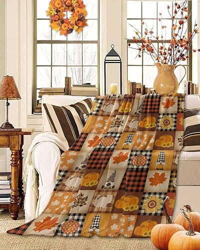 Miniatura 28 de Manta de girasol de granja, manta de franela suave de forro polar, 40 x 50 pulgadas, acuarela, verano, floral, cálida, acogedora, cómoda, colcha