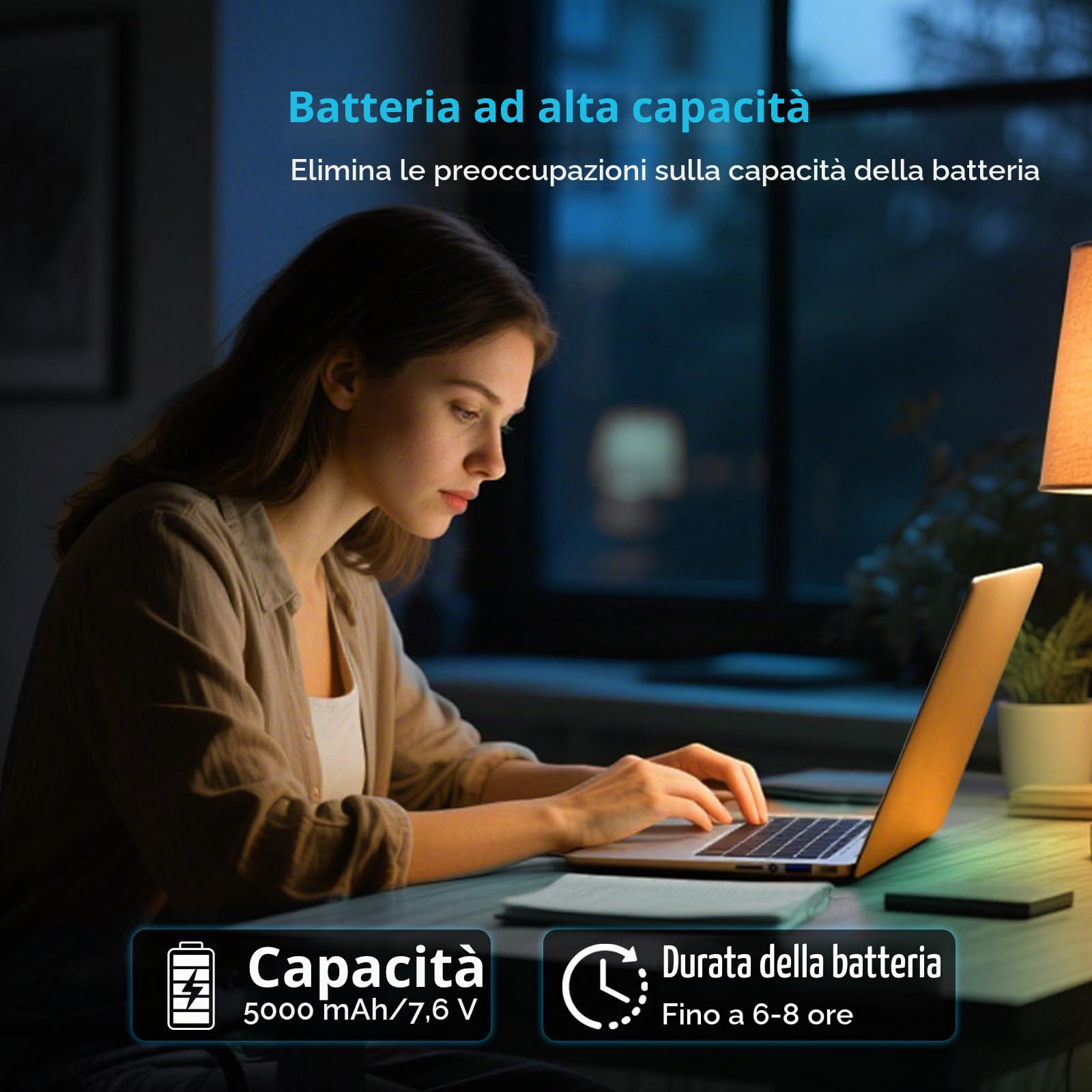 Portatile PC 15,6 pollici con Office 365, Notebook 16GB RAM SSD 1 TB Celeron N95, Computer portatile 1920 * 1080 FHD WiFi5, Win 11 Pro Laptop con Touch ID tastiera retroilluminata full size