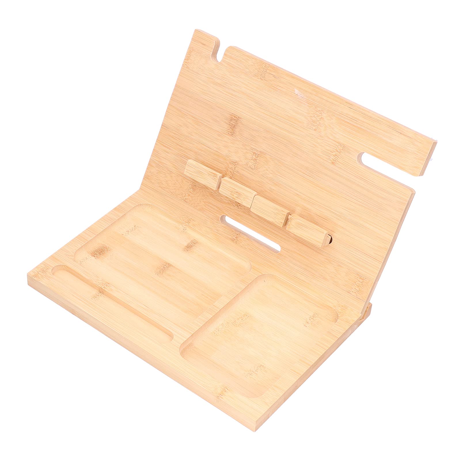 Handy-Ständer aus Bambus, Stauraum-Design für Schreibtisch,