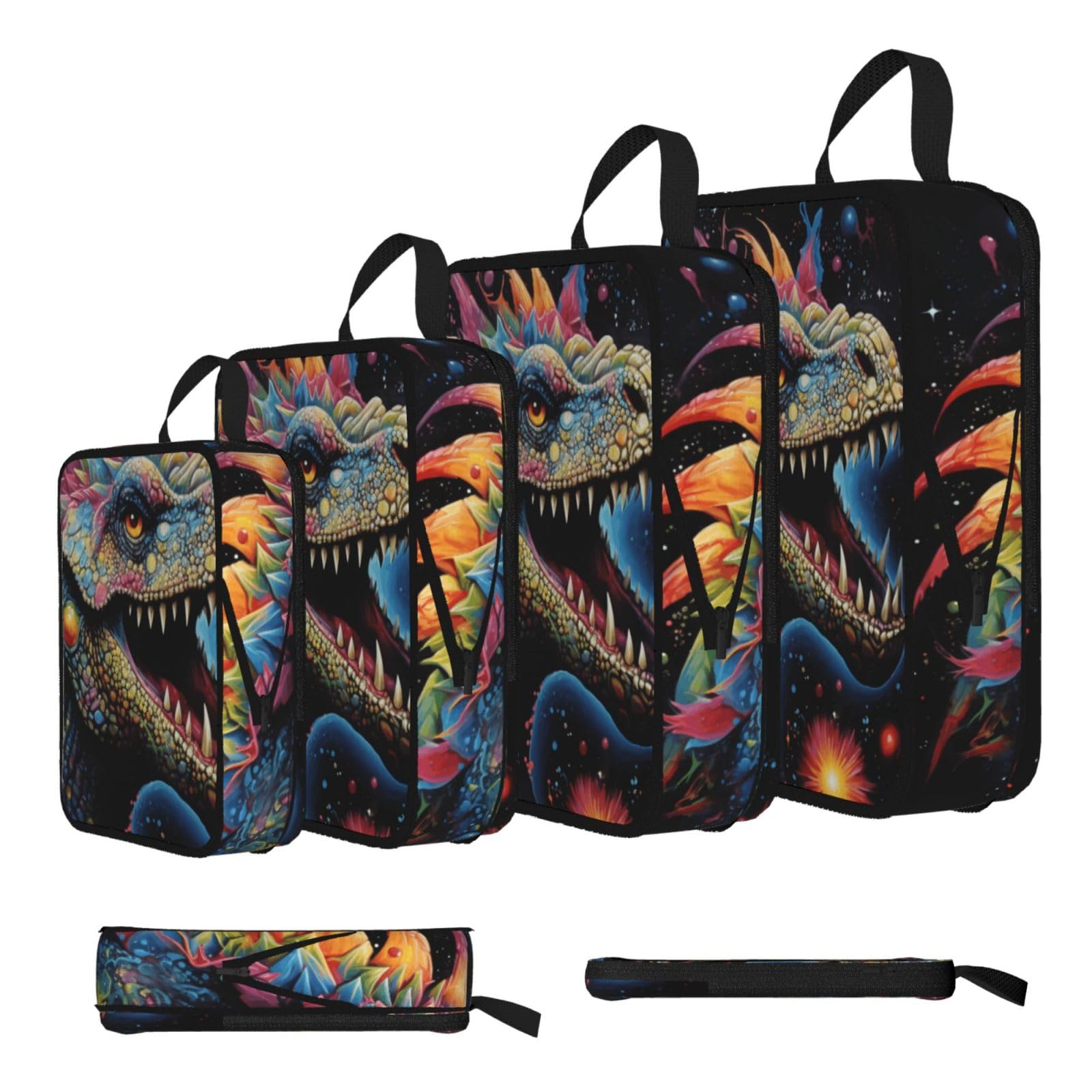 Tyrannosaurus Bad Boy Compression Packing Cubes 4 Piece Set