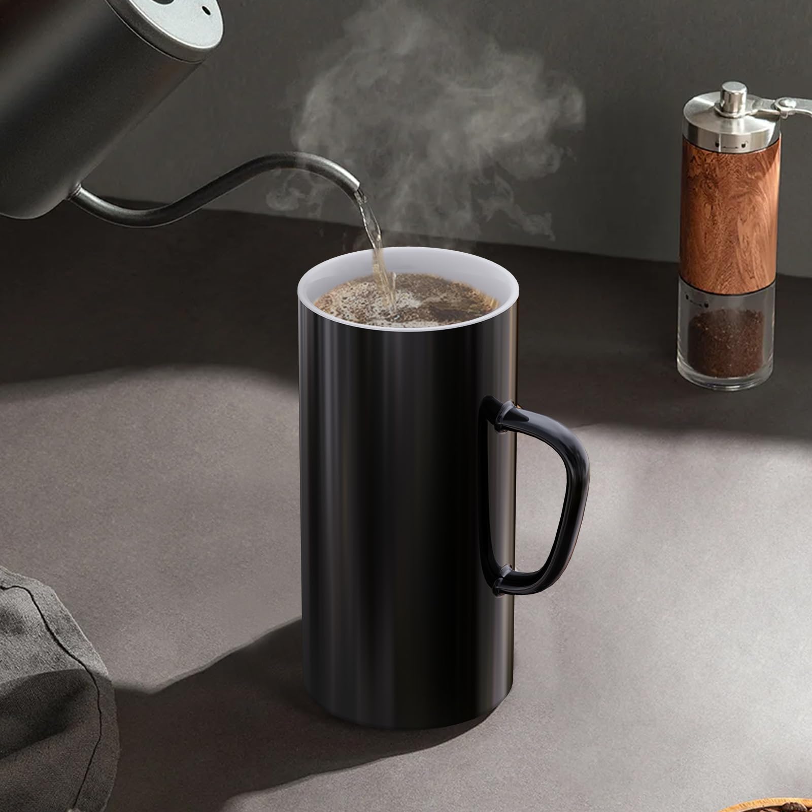 Amazon.com: Linkidea 40oz Oversized Coffee Mugs for Office and Home, Extra  Large Ceramic Cup with Handle Gift for Friends, Black : Home & Kitchen