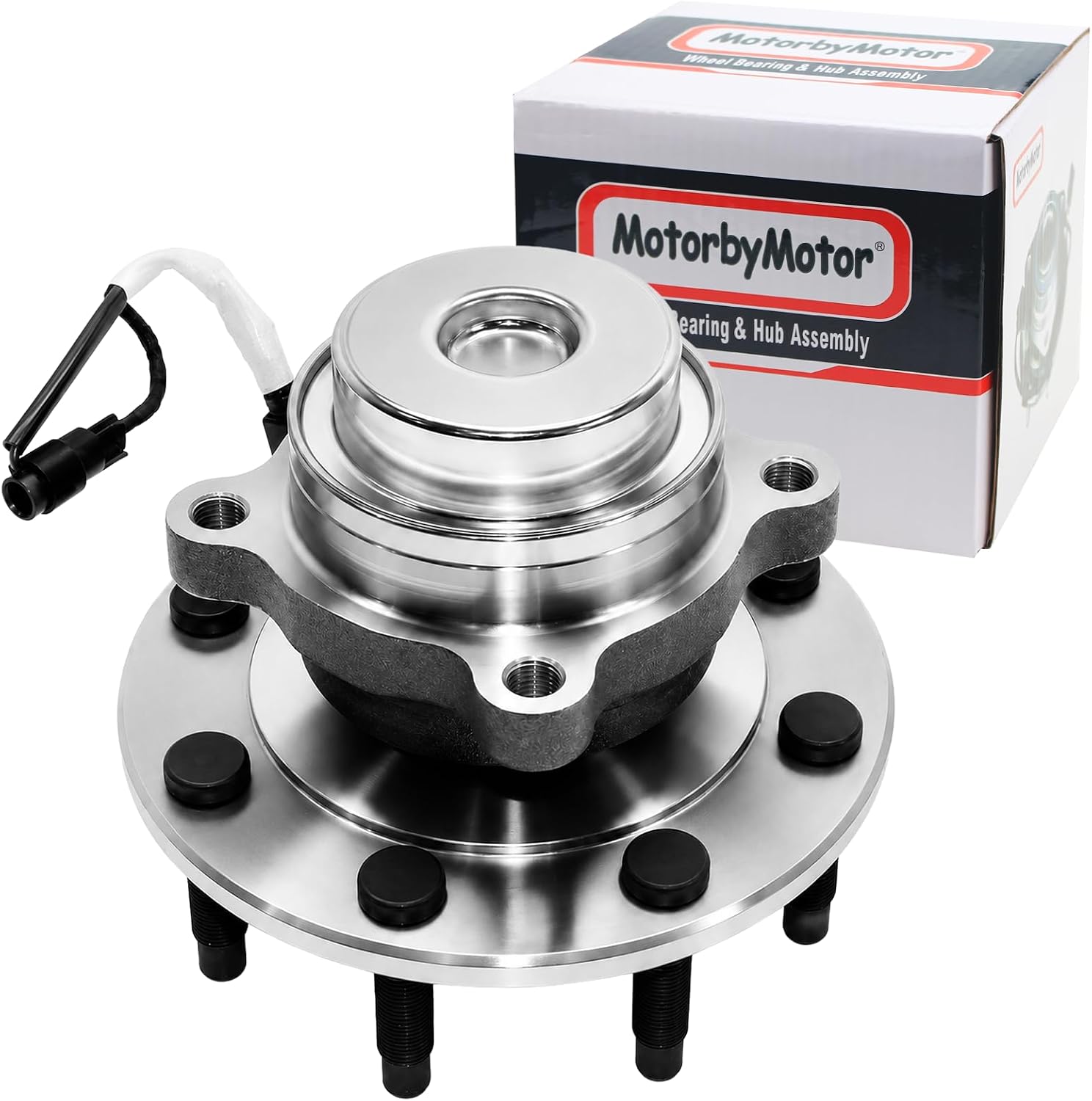 MotorbyMotor 515059 Front Wheel Bearing Hub Assembly 2WD with ABS 8 Lugs Fits for Chevy Express 2500 3500 4500, GMC Savana 2500 3500 4500 Low-Runout OE Replacement Hub Bearing
