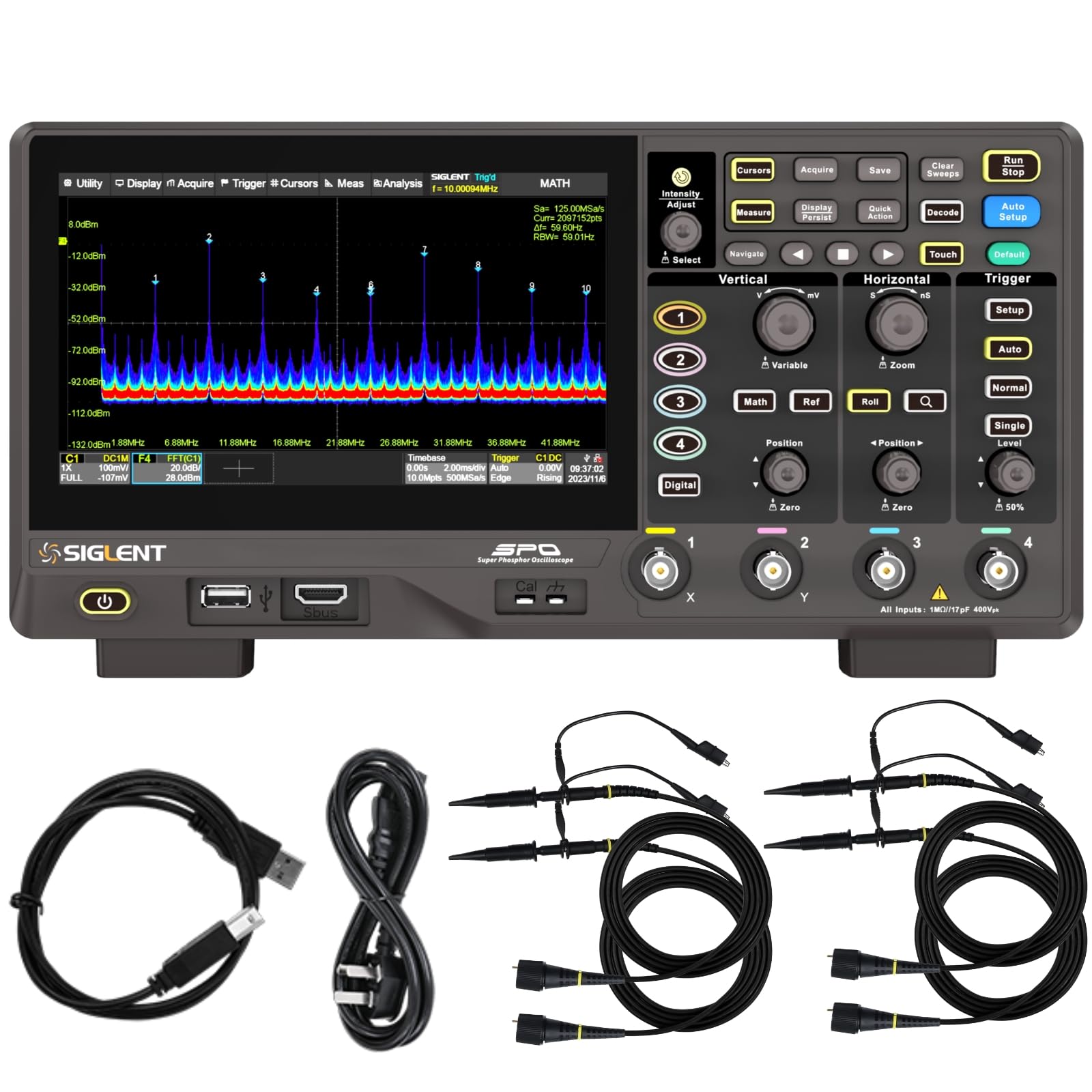 Technologies SDS804X HD 70 MHz 12-bit Digital oscilloscopes 4CH