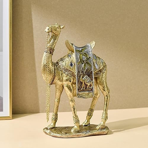 Miniatura 2 de Yajuyi Figura de camello, estatua de animal, colección moderna, adorno de escritorio, escultura de camello para gabinete, escritorio, estante,