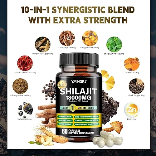 Miniatura 4 de Paquete de cápsulas Shilajit y gomitas de jengibre y cúrcuma