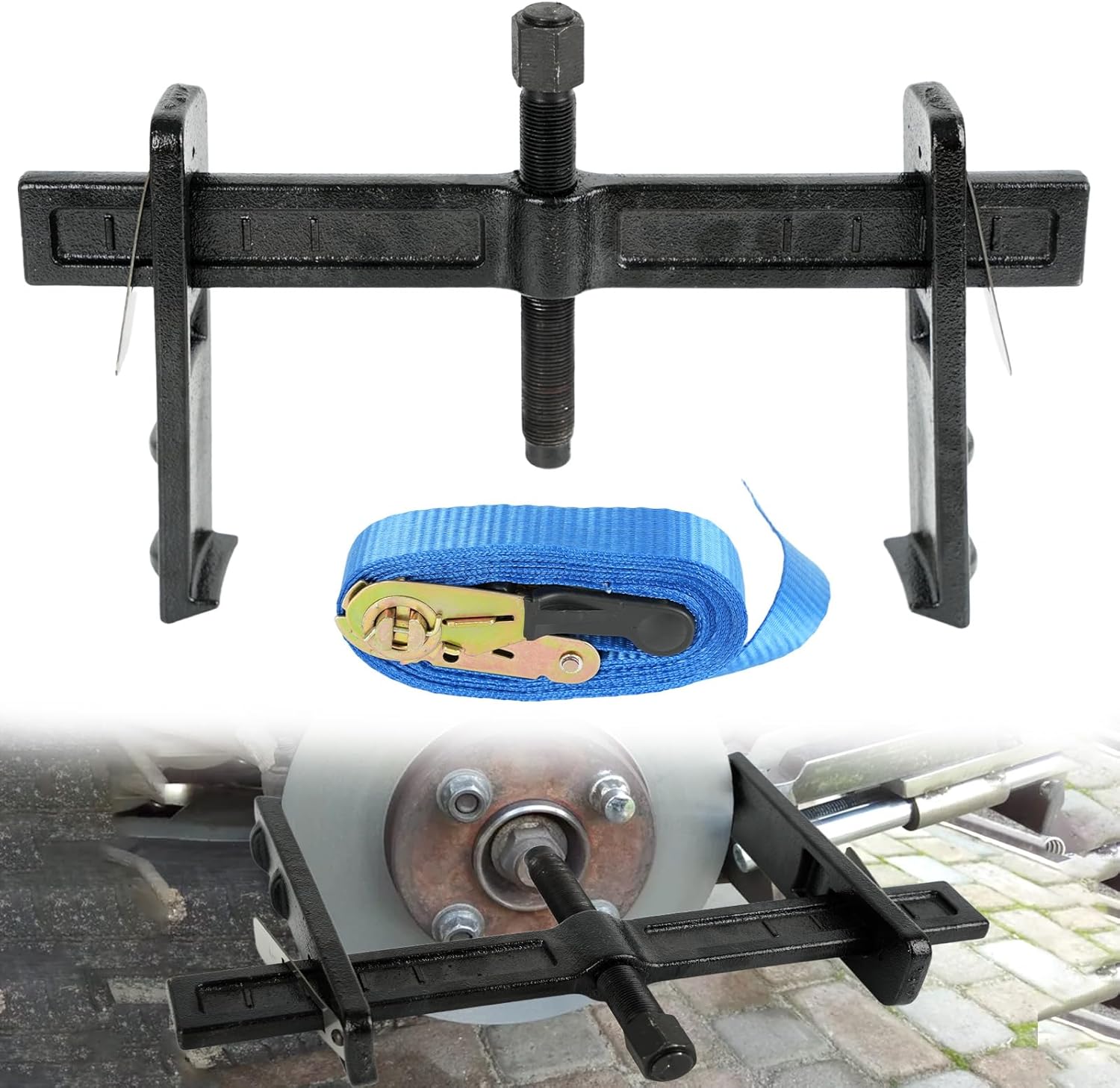 6980 Drum and Rotor Puller, Brake Rotor Removal Tool, Removers Brake Drum Hub Puller for Removing Hub Drums, Rotors, Drive Wheels, Gears, Flywheels, Pulleys