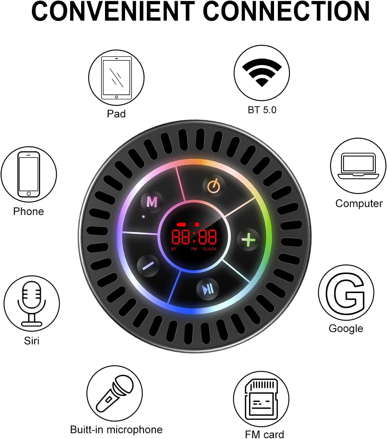 Docooler speaker being used in a shower