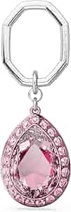 ぴの Swarovski ペアカット キーリング ピンク スワロフスキー SWAROVSKI キーリング キーホルダー ペアカット