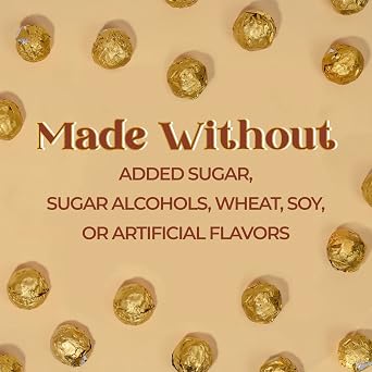 ChocZero Milk Chocolate Hazelnut Truffles, Sugar Free Chocolate Candy, Gluten Free, No Sugar Alcohols, Keto, 16 Count