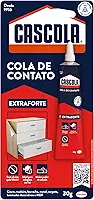 Cascola Extra sem Toluol, Cola de Contato de Alta Resistência, Adesivo de Contato de Secagem Rápida, 1x30g