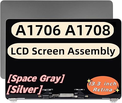 DZLQS A1706 A1708 Pantalla LCD de repuesto compatible con MacBook Pro de 13.3 pulgadas, Retina 2560x1600 finales de 2016 mediados de 2017 EMC 3071