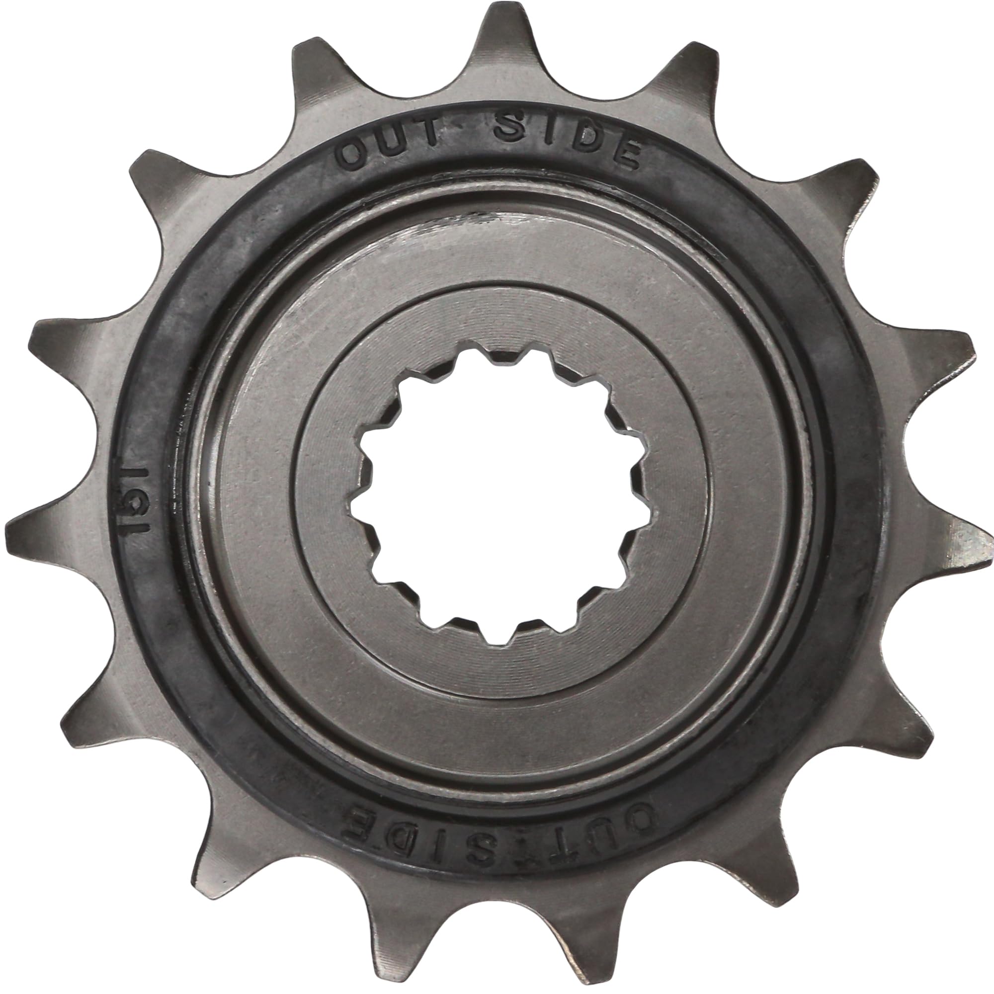 Photo 1 of 15T 450MT Motorcycle Front Sprocket – Silent Durable Rubber Tooth Fly Wheel Pinion, Cushioned Countershaft Chain Wheel, Alloy Rear Drive Fit for CFMOTO 450MT, CF650, TR650G, 650NK/MT