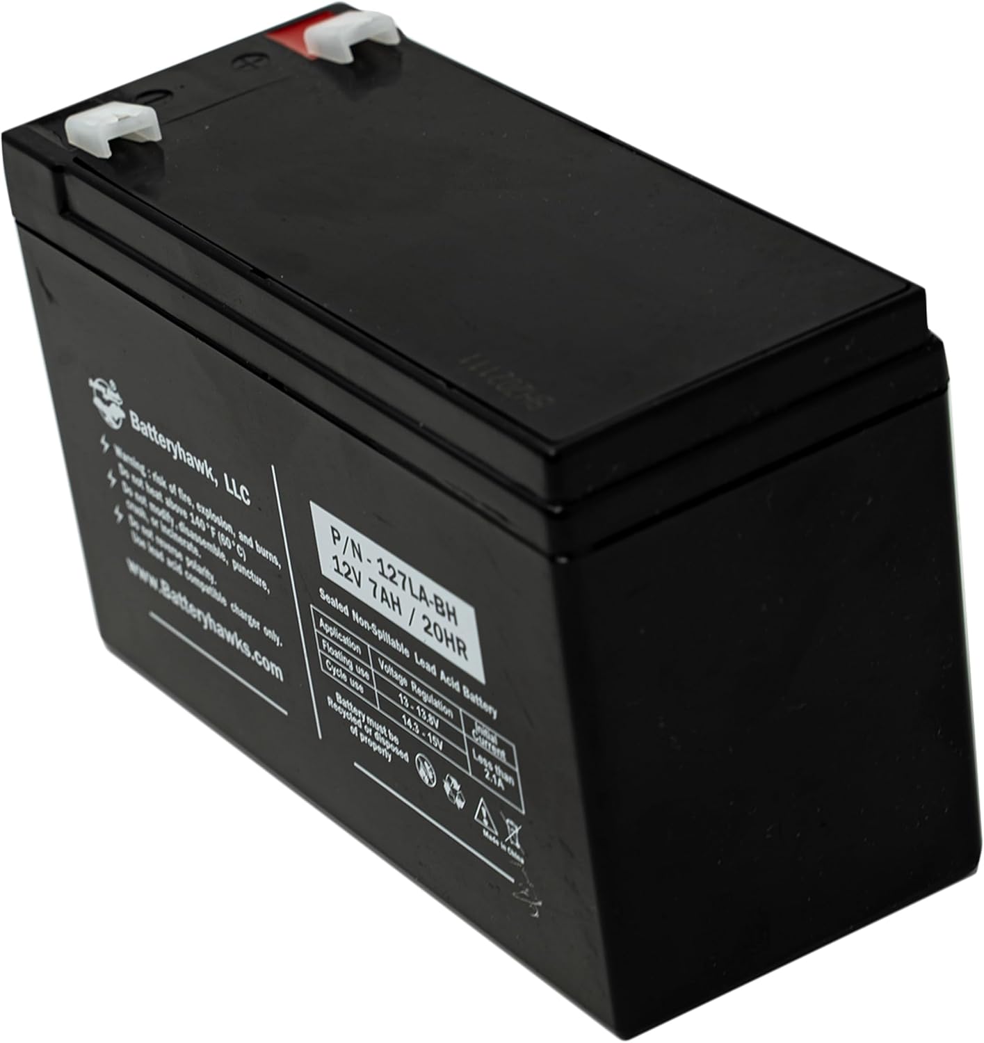 Battery Hawk (3 Pack) UB1280 UB1270 PC1270 BG-1270 SLA1079 PS1270F1 PS1270 SLA-7-12 12V 7AH SLA F1 Terminal