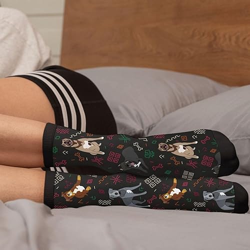 Miniatura 4 de LUMANSITTER Novedosos calcetines divertidos de moda cómodos para hombres y mujeres locos calcetines de vestir