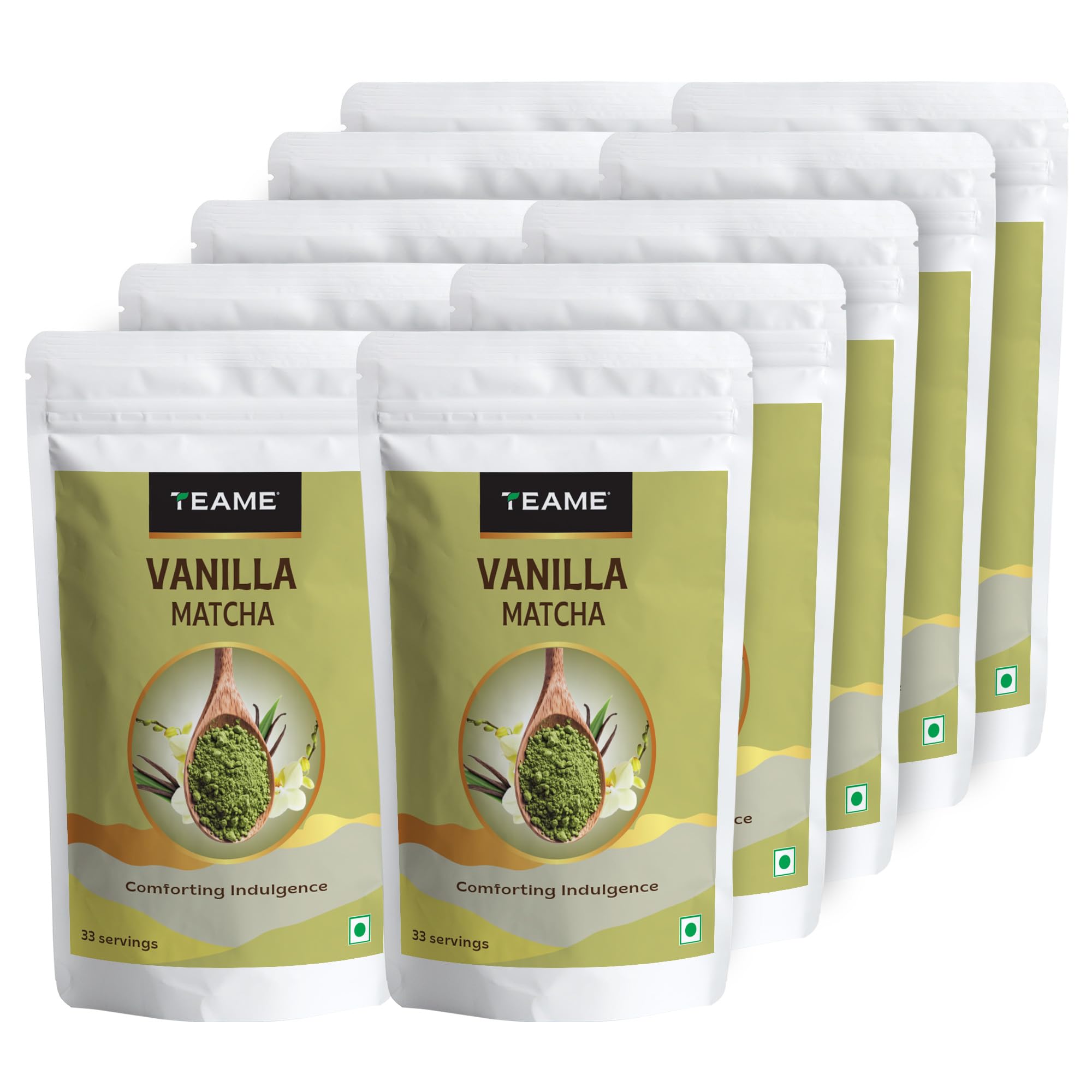 Vanilla Matcha Tea Powder - 500g (330 Servings) | Make Delicious Macha Vanilla Latte | 100% Natural | Ceremonial Grade | Flavoured Matcha | Christmas Gift | New Year Gift