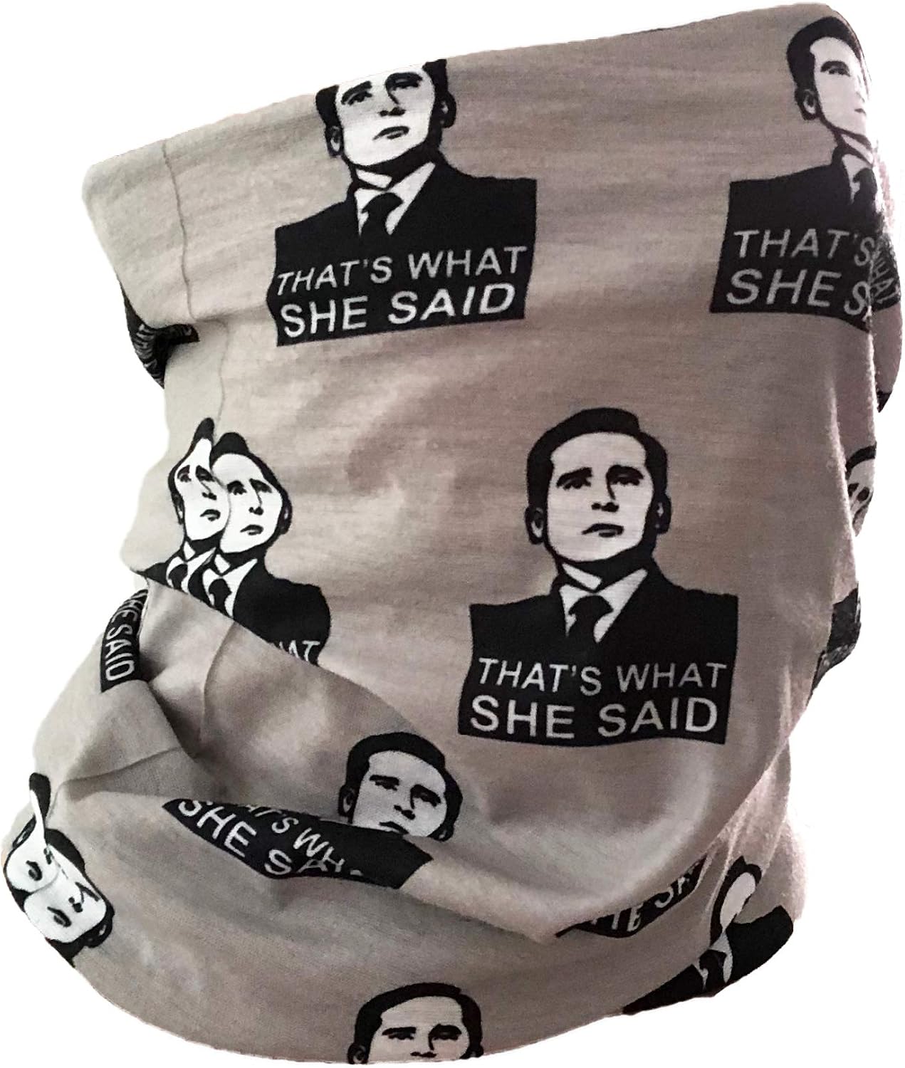 Balanced Co. Michael Scott Seamless Face Mask Bandanas for Dust, Outdoors, Festivals, Sports (TWSS)