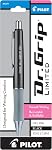 Pilot Dr. Stylo de gel à billes rétractable, pointe fine, barrique métallique gris charbon, encre noire (Grip Limited)36270)
