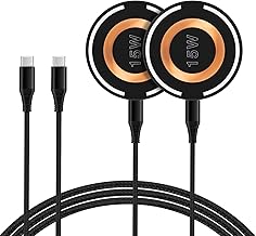 Wireless Charger Fast Charging Pad 15W Wireless Magnetic Magsafe Charger for Samsung Galaxy S25 Ultra S25 Plus S25 FE S24 Ultra S23 S22 S21 S20 Z Flip7/Fold7,iPhone 17 Pro Max 16 Plus,Pixel 10Pro 9a 8