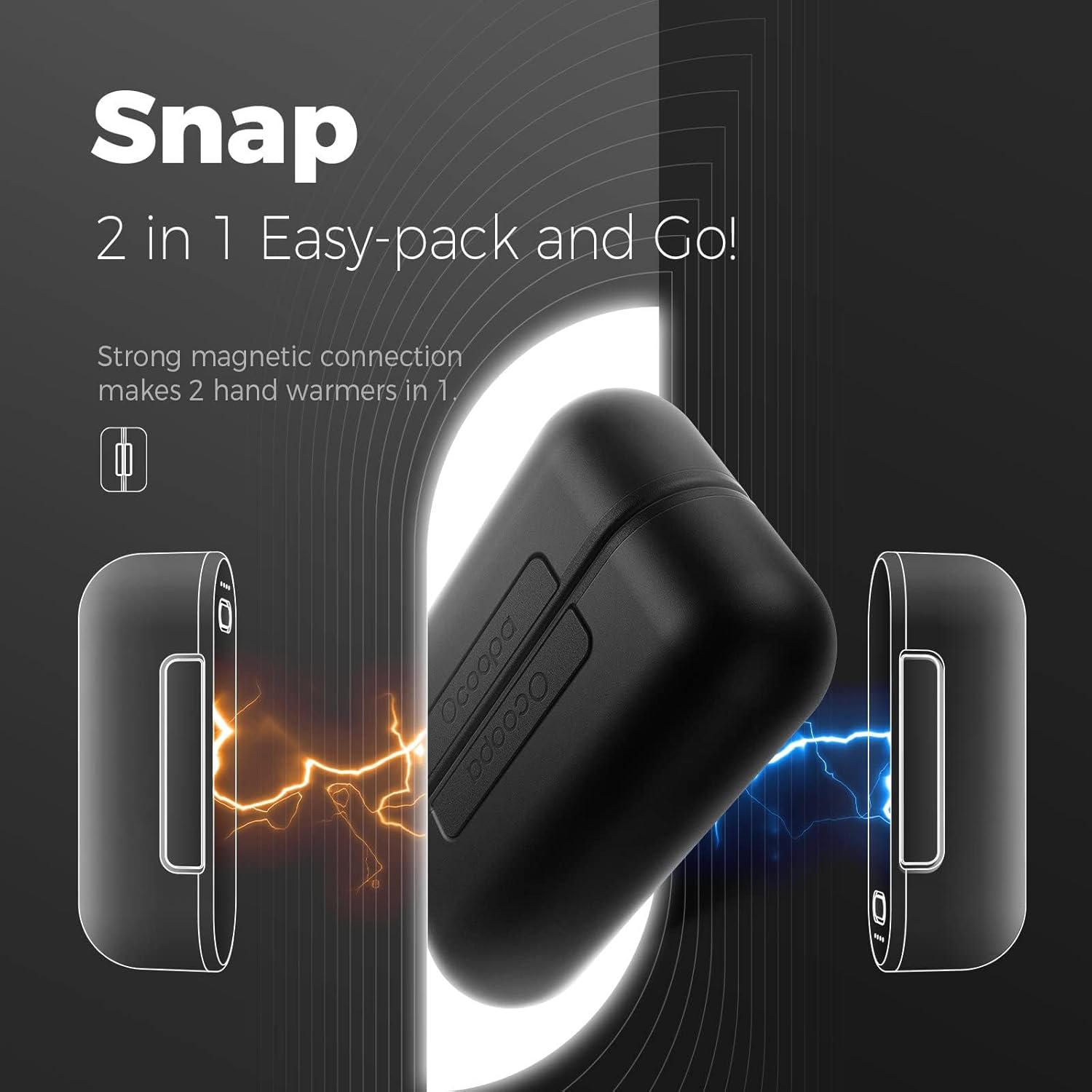 Ocoopa Magnetic Rechargeable Hand Warmers Pack-UT2s and UT3 Lite