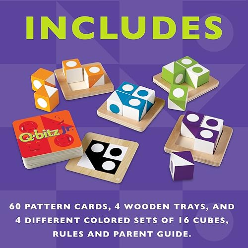 Miniatura 5 de Mindware | Q-bitz Jr. | Juego en miniatura | A partir de 5 años | 2-4 jugadores | 15 minutos de tiempo de juego