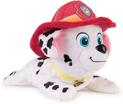 Paw Patrol GUND Marshall Plush, Bean Bag Kids Toys, Lounging Marshall Plush Toy, Weighted Stuffed Animal, Sensory Toy for Ages 1 and Up, 8