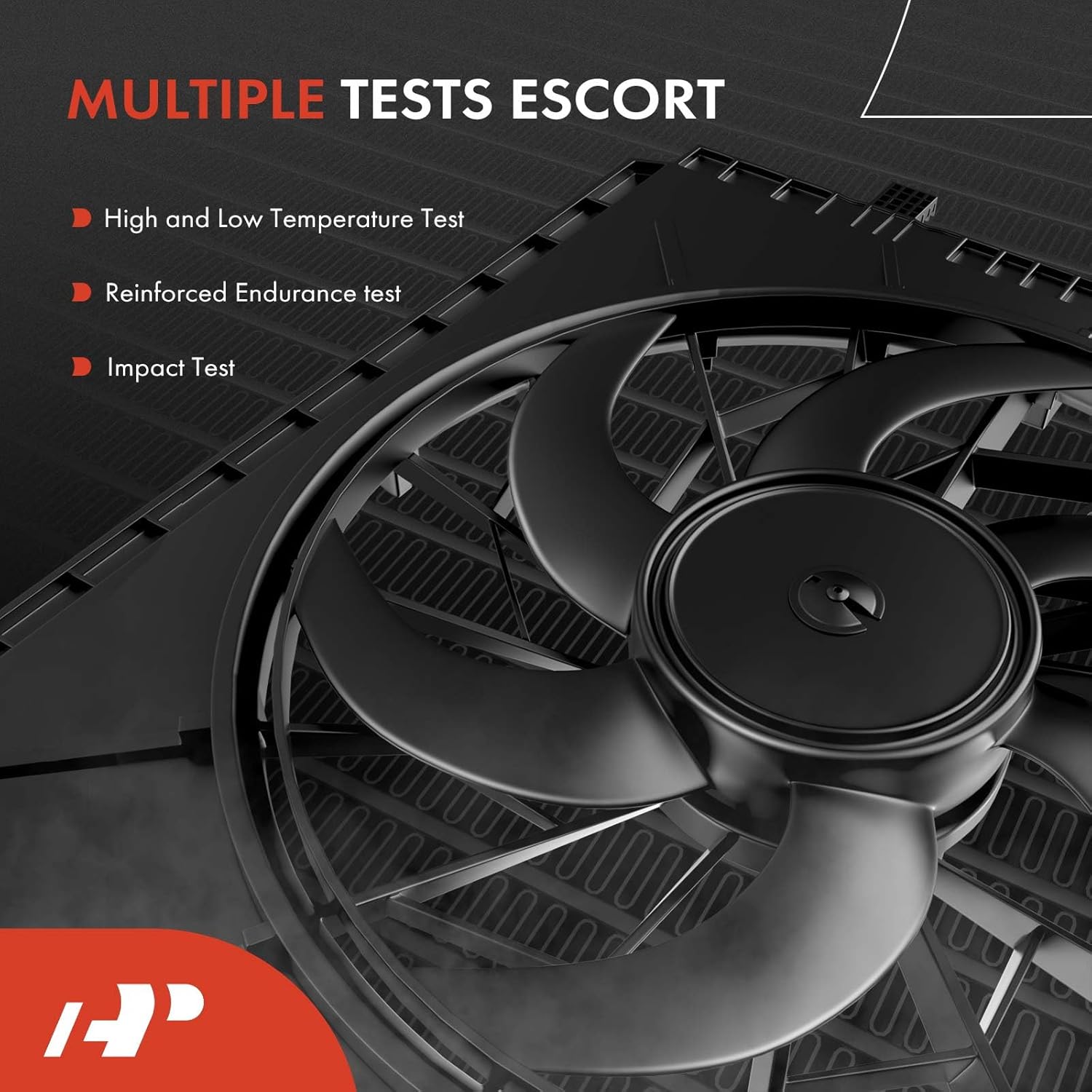 A-Premium Engine Radiator Cooling Fan Assembly Compatible with Ford & Lincoln Models - Fusion 2014-2020, MKZ 2013-2020