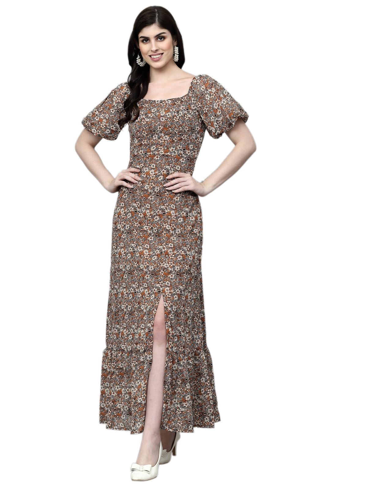 AAYUWomen FIT & Flare Multicolor Dress