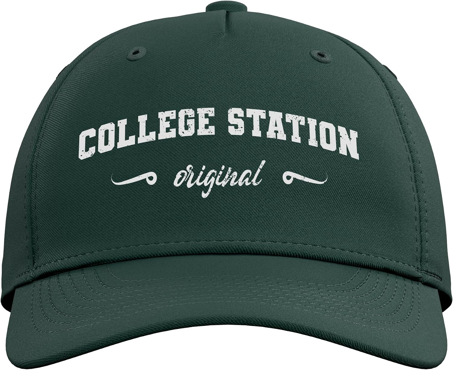 Original College Station Retro Hometown Name College Station Adjustable Baseball Hat image 2