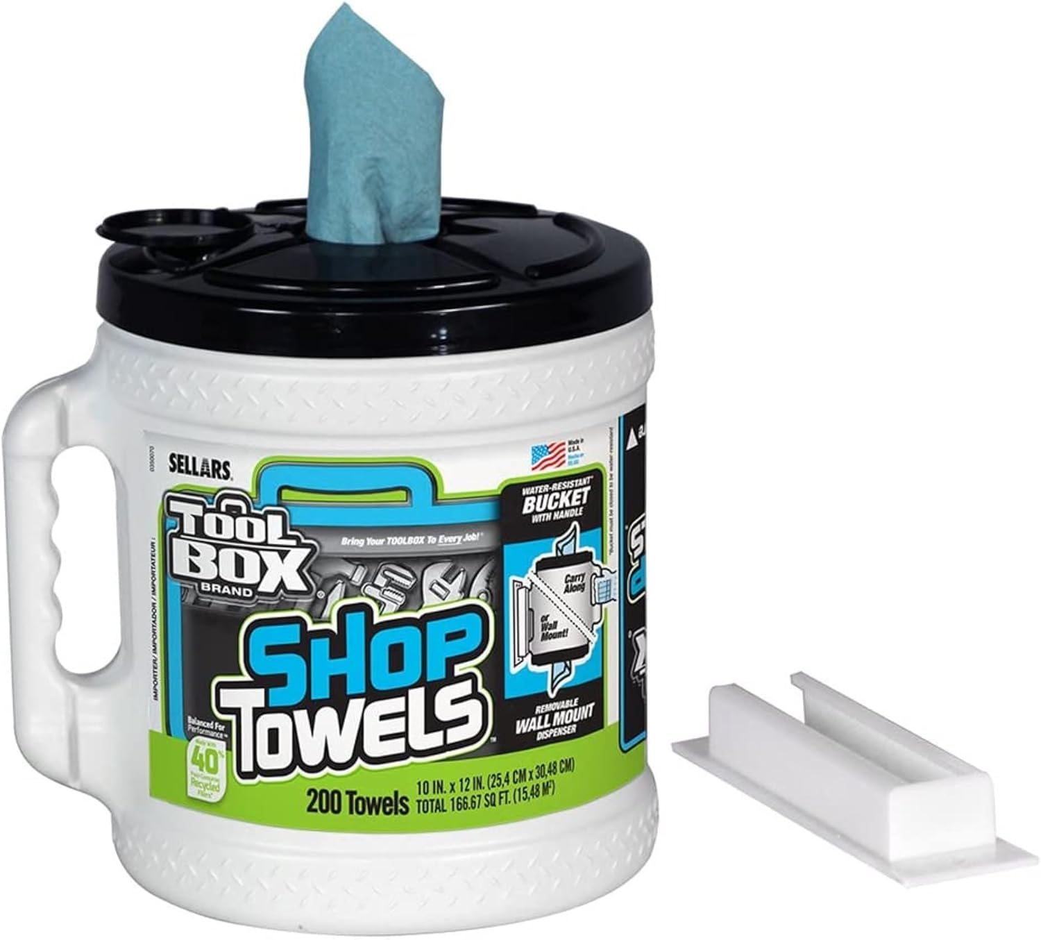 200CT BLU Shop Towel