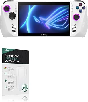 BoxWave Screen Protector Compatible with ASUS ROG Ally Z1 Extreme - ClearTouch Crystal Anti-UV EyeCare 2-Pack, Filters Out Harmful Blue Light Reduce Fatigue