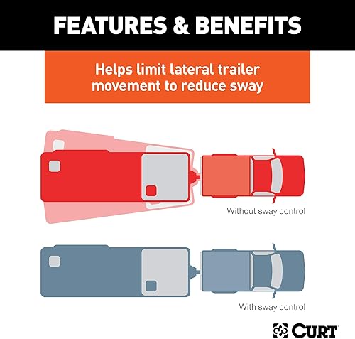 Miniatura 5 de CURT 17500 Sistema de distribución de peso, barra de muñón TruTrack