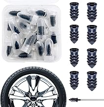 VIVENZA 10 PCS Tire Repair Rubber Nails – Self-Tapping Vacuum Tyre Repair Screws for Cars, Motorcycles, Trucks, and More | Quick, Durable, and Easy Puncture Repair Tool (Black)