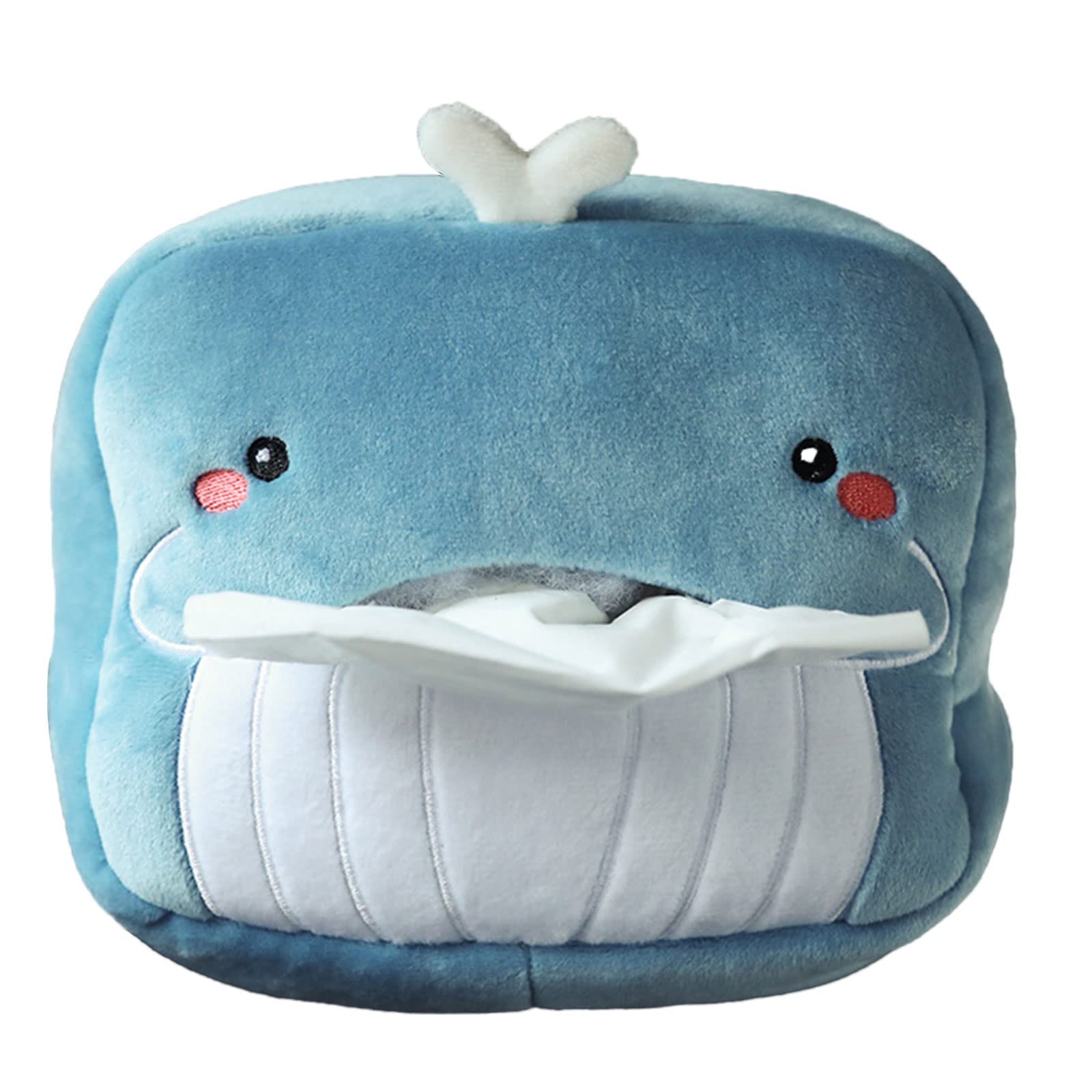 Cartoon Bubble Green Dinosaur Giraffe Whale Tissue Box Multifunctional Removable Plush Paper Boxes Holder For Car