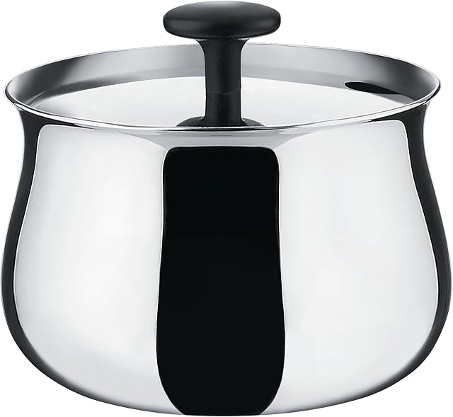 Alessi 18/10 Stainless Steel Mirror Polished "Cha" Sugar Bowl, Silver