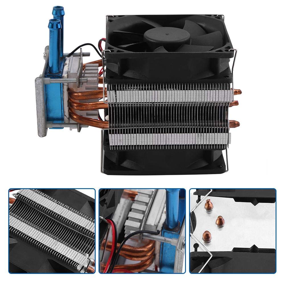 Bewinner Thermoelectric Peltier Refrigeration, Dispositivo di Raffreddamento del di Raffreddamento ad Acqua a 12 V con Ventola, Utilizzare per collegare la Pompa e l'alimentatore